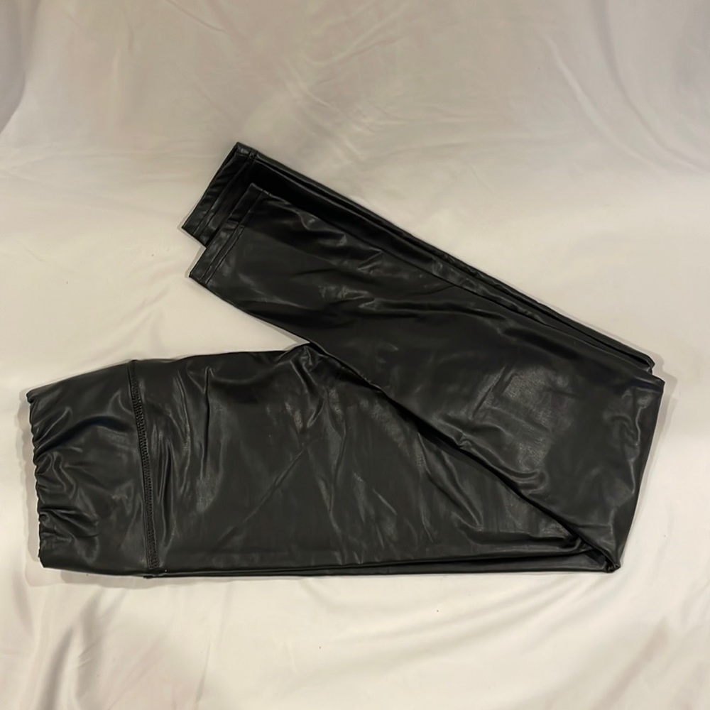 Pink Lily Faux Leather Leggings